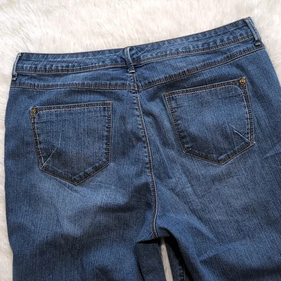 Gloria Vanderbilt Skimmer Denim Capri High Waisted Slimming Jeans Size 12 - Picture 5 of 11